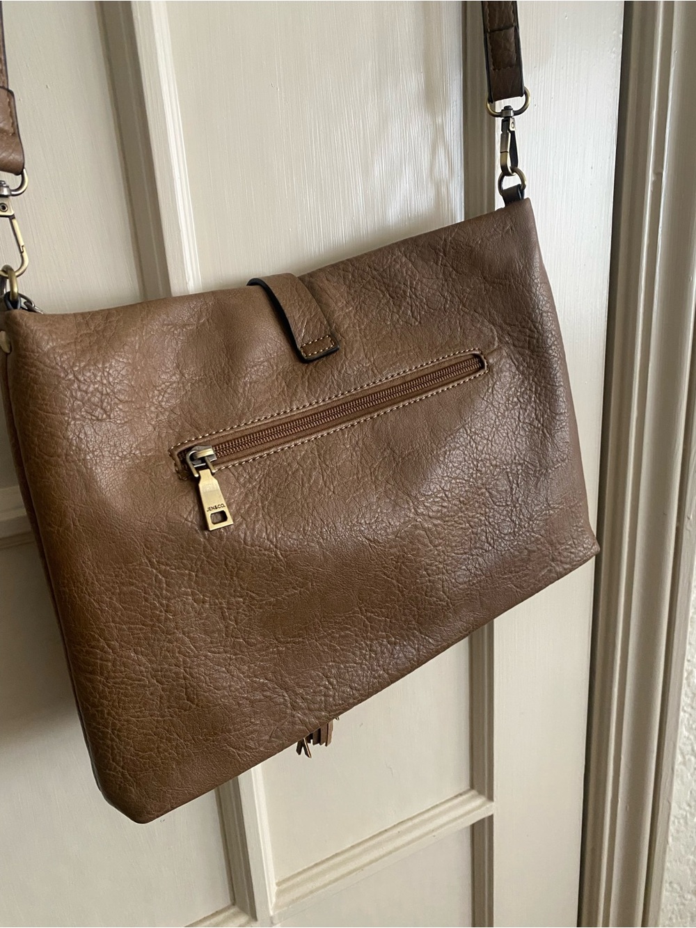Upcycled Louis Vuitton Crossbody vegan leather bag NEW - Picture 5 of 6